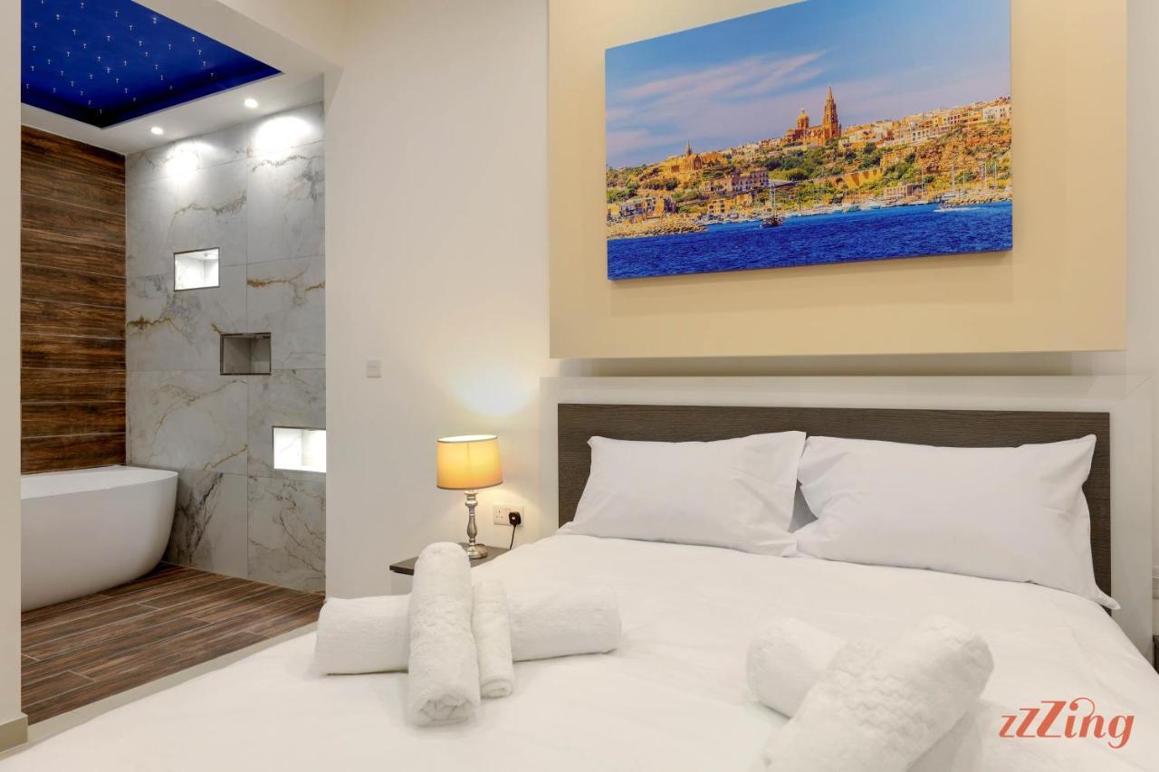 Gem Beachfront Apt With Amazing Bay And Sea Views Бирзеббуджа Экстерьер фото